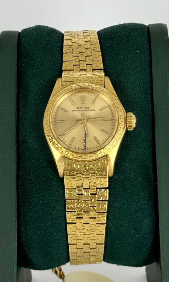 Oyster Perpetual Certified Lady 18K YELLOW GOLD With Original Papers