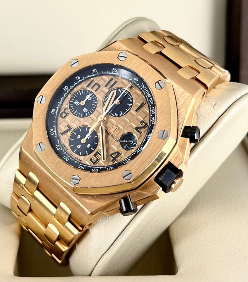 Royal Oak Offshore Chronograph Rose Gold 18K unpolished box & Papers