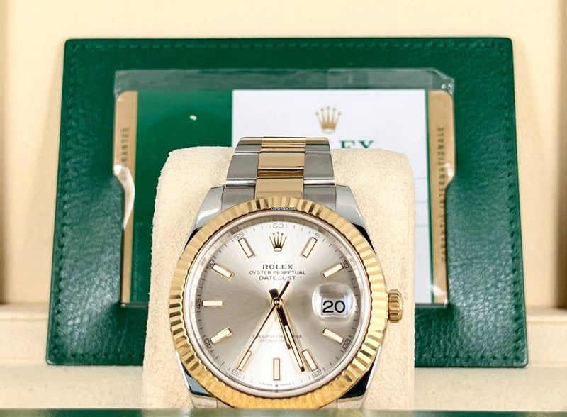 Datejust 41 steel Gold 18K 2019 Like new box papers
