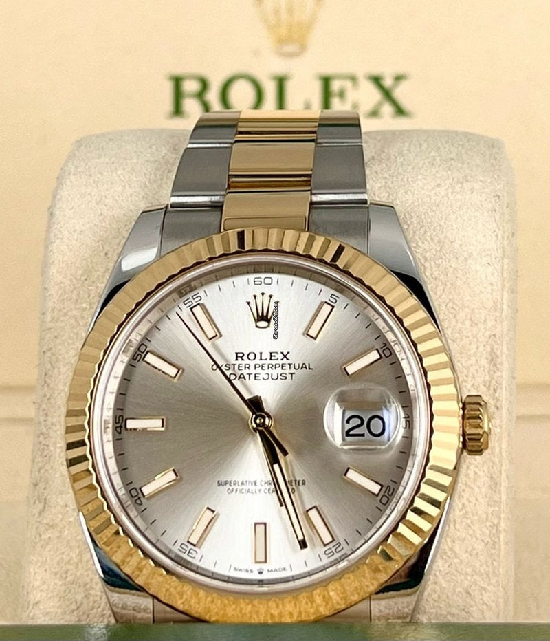 Datejust 41 steel Gold 18K 2019 Like new box papers