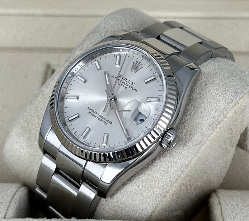 Oyster Perpetual Date 34 Fluted Bezel