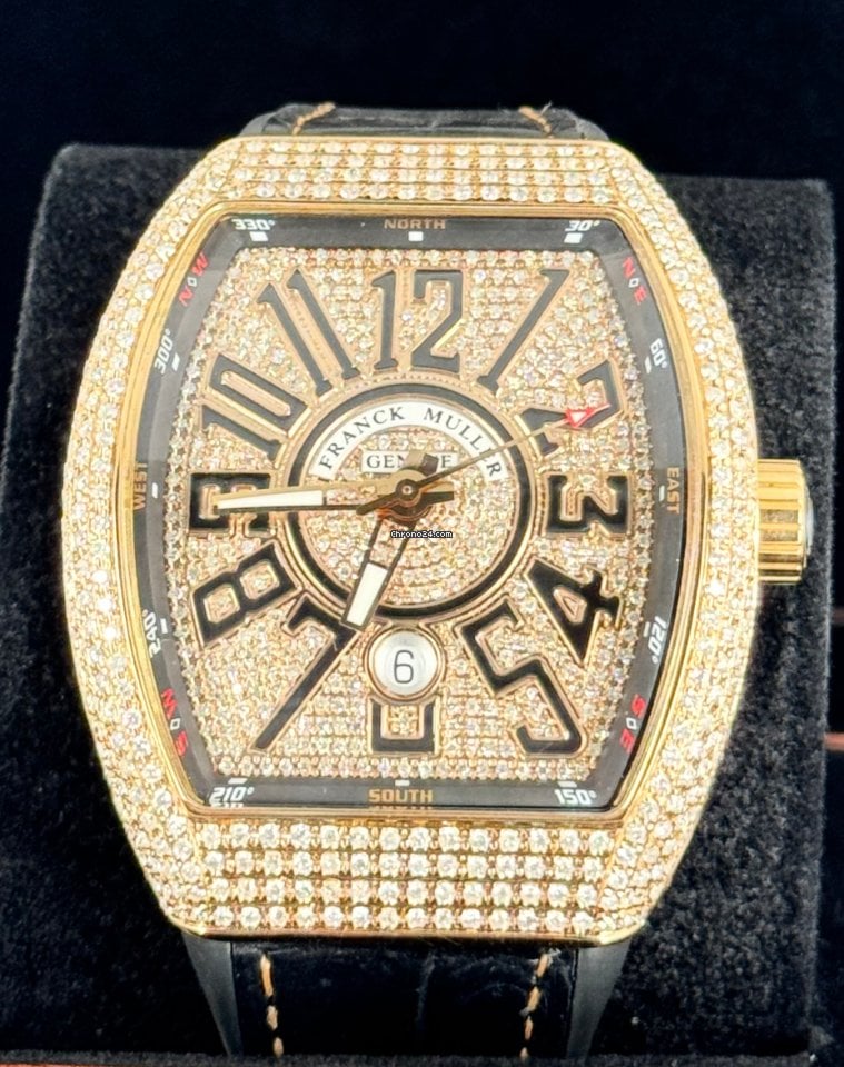 Vanguard Certified V 45 Sc Dt Vanguard iced Out with Full Natural diamonds