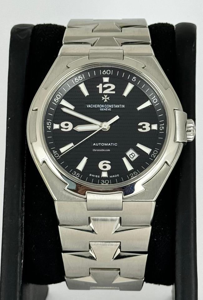 Constantin Overseas Certified 42 mm Automatic box and Paper Black Dial