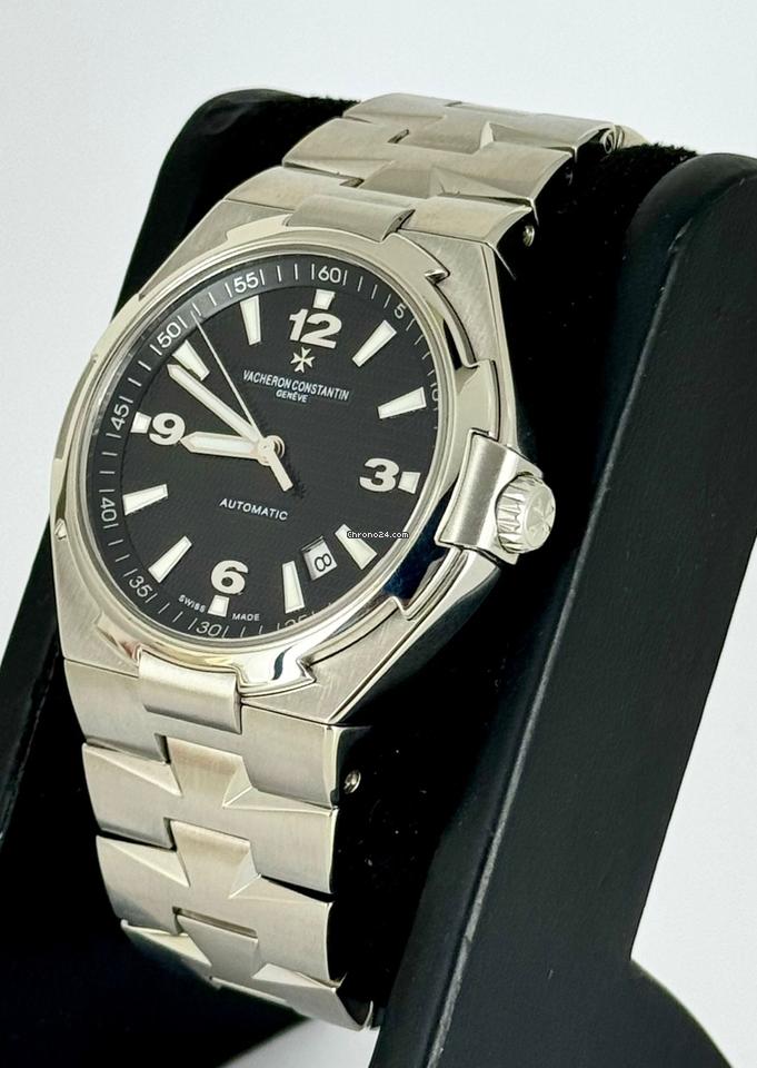 Constantin Overseas Certified 42 mm Automatic box and Paper Black Dial