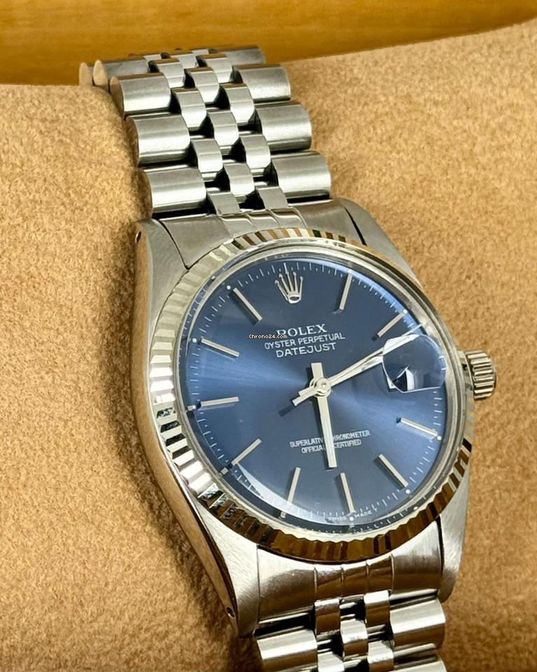 Datejust 36 Certified B&P 1980 Blue Dial