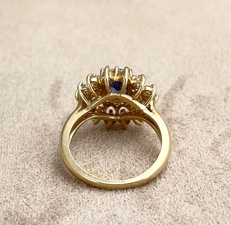 Tanzanit Diamond Ring