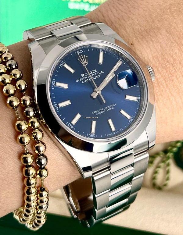 Datejust 41 Certified Blue dial 2021 Like new